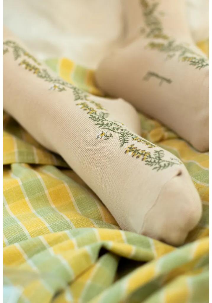 GGRN Women's Fashion Socks_W-L-164 Vintage Flower