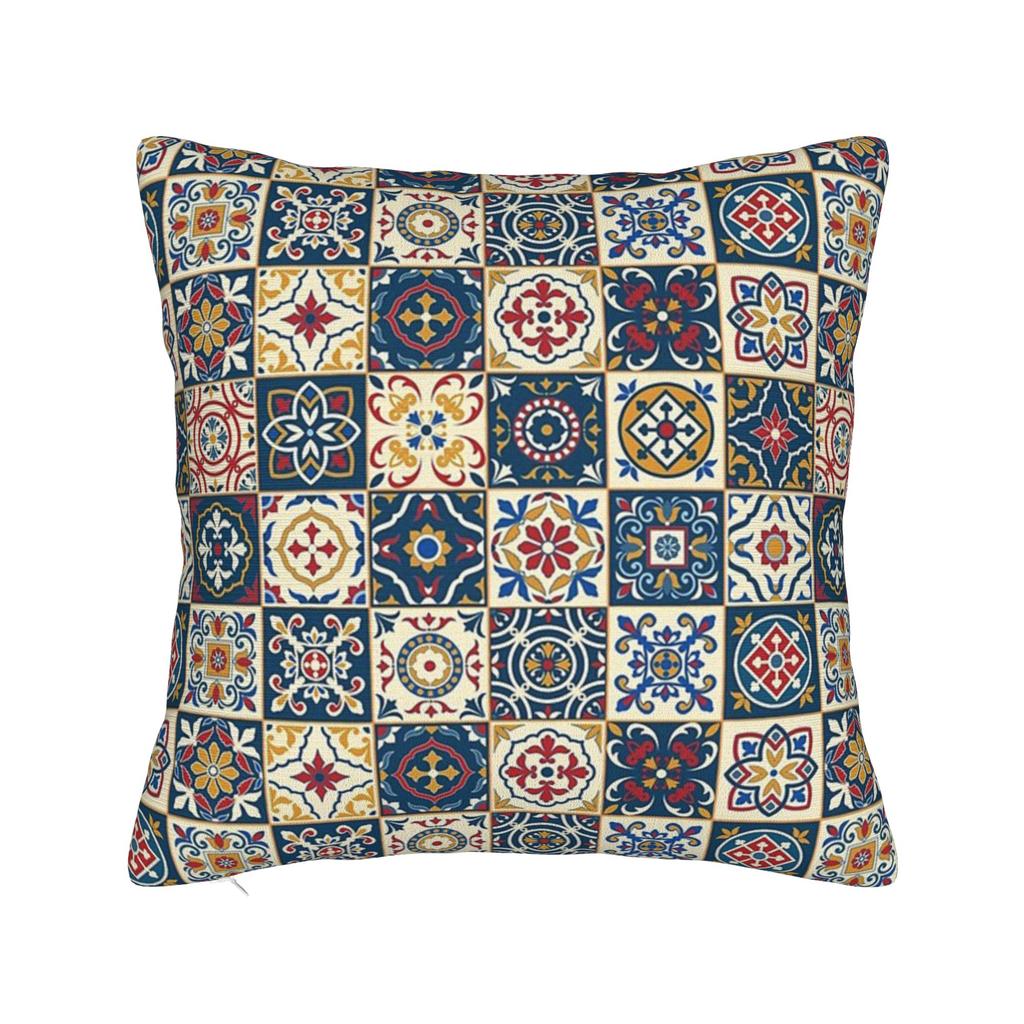 Moroccan Bloom Mandala Square Pillowcases Polyester Bed Car  Cushion Cover Creative Decor Pillow Cover 4545