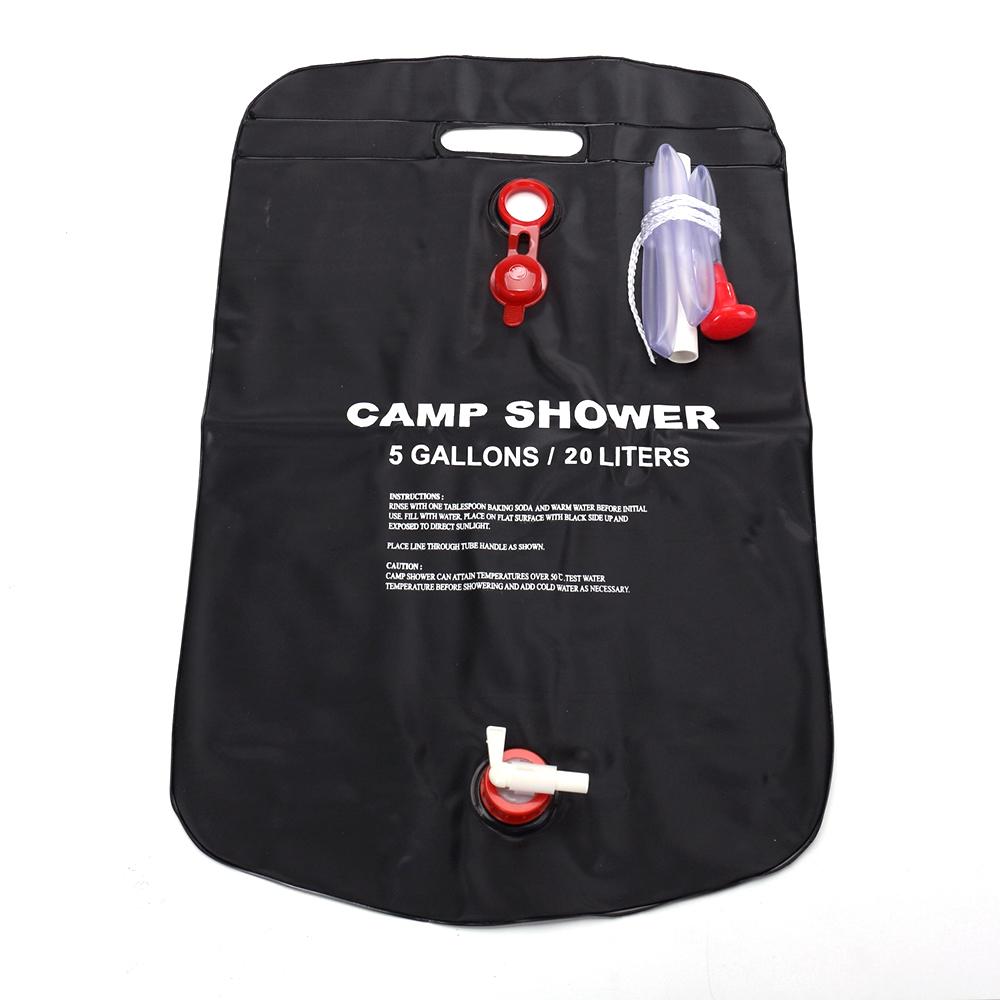 

Портативная сумка для душа, 20 л, сумка для воды с подогревом солнечной энергии, сумка для хранения воды на открытом воздухе, для купания, кемпинга, пешего туризма, барбекю