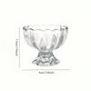 Dessert Glass Cup Ice Cream Pudding Dessert Transparent Mugs Perfect Kitchen Accessories for Ice Cream Fruit Juice Salad