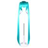 110 cm Hatsune Miku Cosplay Peruka Długie odporne na ciepło Syntetyczne Spinki do włosów Kucyki Peruki Lolita Halloween Peruka Prop Akcesoria Prezenty