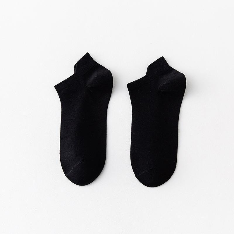 Men's Summer Pure Cotton Deodorant Sweat Absorbing Shallow Mouth Heel Boneless Socks