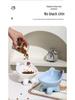 Elevated Non-slip Ceramic Bowl for Cats and Dogs - Prevents Spills, Protects Necks, Cute Design