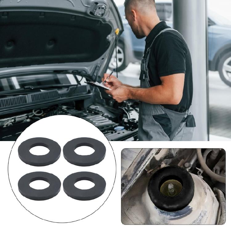 2pcs/4pcs Shock Absorbing Bearing Washer Over Bump Auto Accessories Pad  Rubber Bushing Dampers Pad