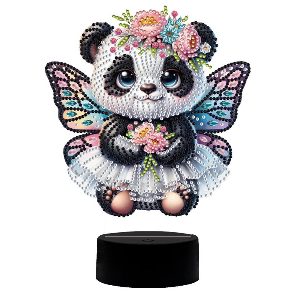 Vlinder Dier Diamant Schilderen Nachtlampje met Gereedschap DIY Diamant Schilderen Tafellamp voor Slaapkamer Woonkamer Kantoor Thuis