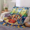 1pc Mcqueens Adventure Flannel Blanket Soft Warm Throw Blanket for Bedroom Living Room Bed Travel Camping Picnic Gift. M730048