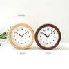 KATOMOKU Dual Use Clock 5 Brown Hanging Radio Clock Continuous Second Hand Diameter 15cm km-112BRRC