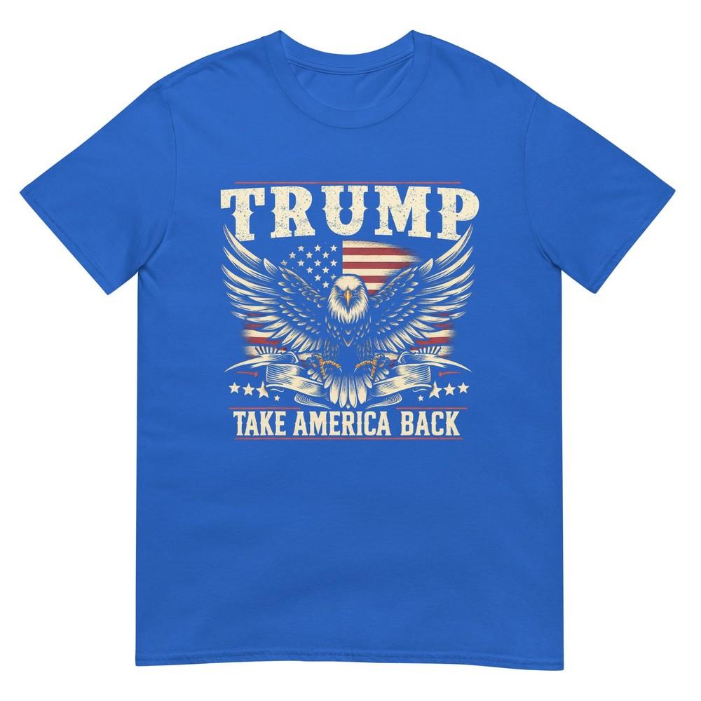 Trump 2024 Usa Flag Take America Back Eagle American Flag Tshirt