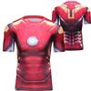 Men's and Women's Simple 3D T-shirt Captain America/Spider Man/Iron Man Printed Summer Short Sleeve Round Neck Loose