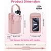 New Water Bottle Bag With Strap Handheld Water Bottle Bag With Phone Pocket Portable Bottle Bag For Outdoor Camping Hiking