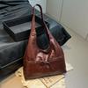 PU Large Capacity Hasp Tote Bags Solid Color High Quality Ladies Bags 2026  Light Luxury Commuting Women's Handbags