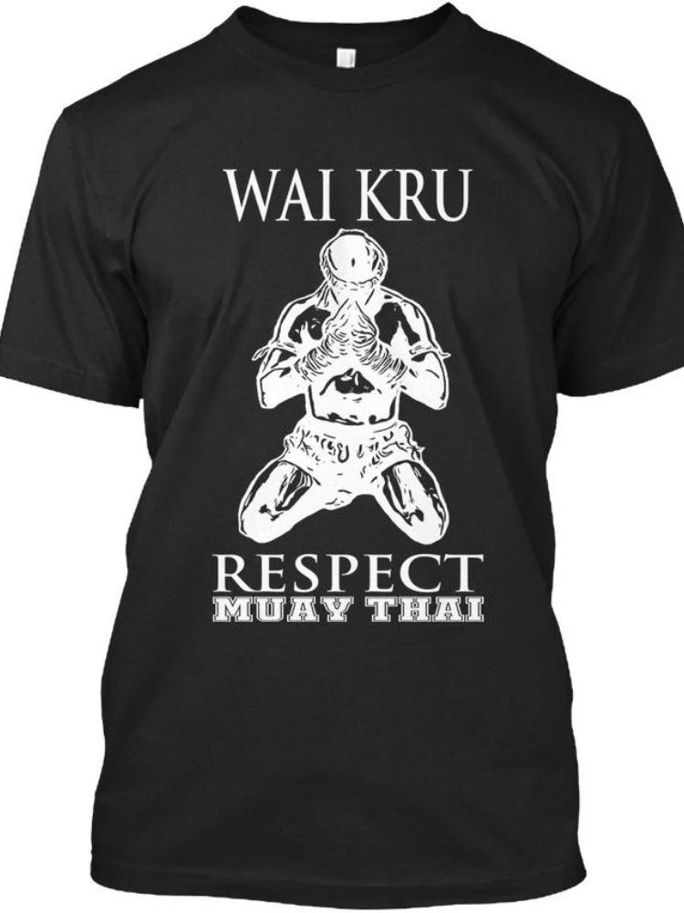 

Футболка Wai Kru Ceremony Respect Muay Thai, новая, 100% хлопок, короткий рукав, O-образный вырез, повседневная мужская футболка 4XL