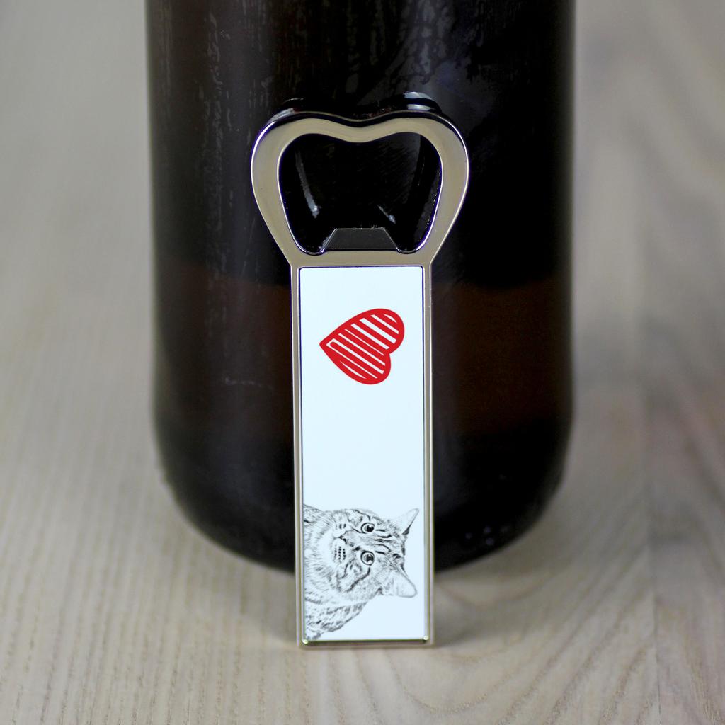 Kurilian bobtail longhaired – Bottle opener with a cat, personalized fridge opener | Art-Dog