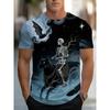 Men's Ghost Casual Versatile Top Daily Comfort Short Sleeve Fashion T-Shirts Men’s