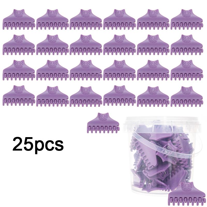 25pcs Multifunctional Hair Styling Claw Clips Set Hair Grips Fluffy Volumizing Curling Salon Rollers Hairdressing Accessories