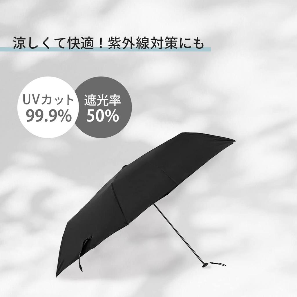 Folding Suitable for both sunny and rainy Heatstroke Sunburn UV Manual opening and and Black [Felicross] Umbrella, Parasol, Ultra-lightweight 110g,