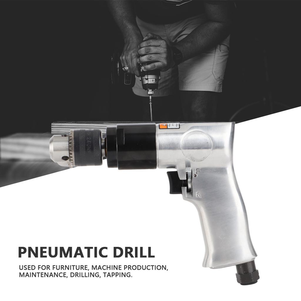 3 8 1800rpm High Speed Pneumatic Drill Reversible Rotation Air Drill Tool for Hole Drilling