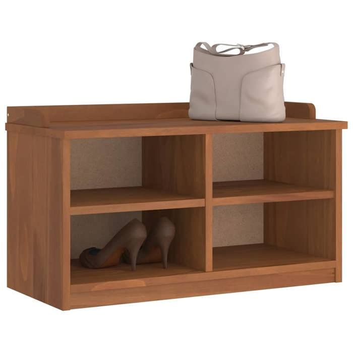 VidaXL Hallway Bench SANDNES 87x40x50 Cm Solid Pine Wood, Bench, Entryway Bench, Shoe Bench, Hallway Bench, 4010457