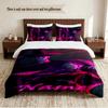 Rumi & Jinu Personalized Custom Name 3‑Piece Bedding Set Soft Duvet Cover Set For Bedroom Home Decor
