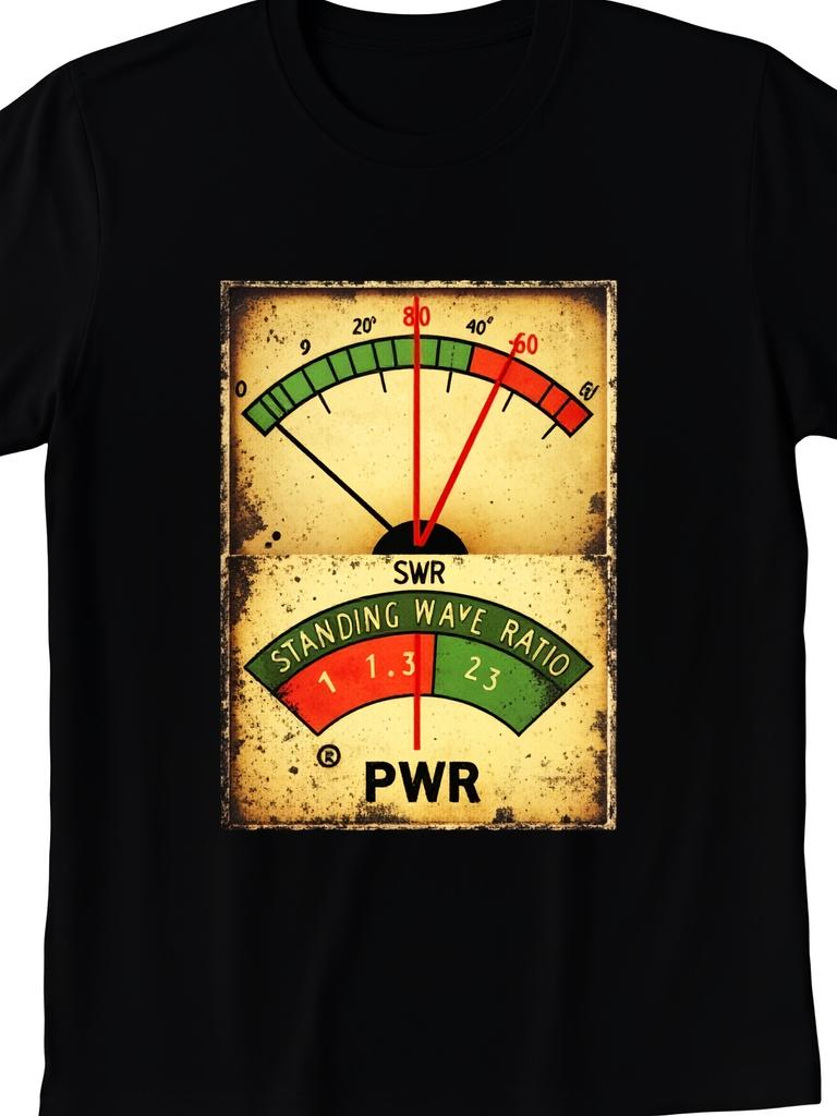 New Limited Edition SWR Meter Tshirt for Ham Radio Operators And Amateur Radio Fans Unisex Design fo
