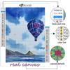5D DIY Diamond Painting Hot Air Balloon Cross Stitch Diamond Art Embroidery  Mosaic Home Deco