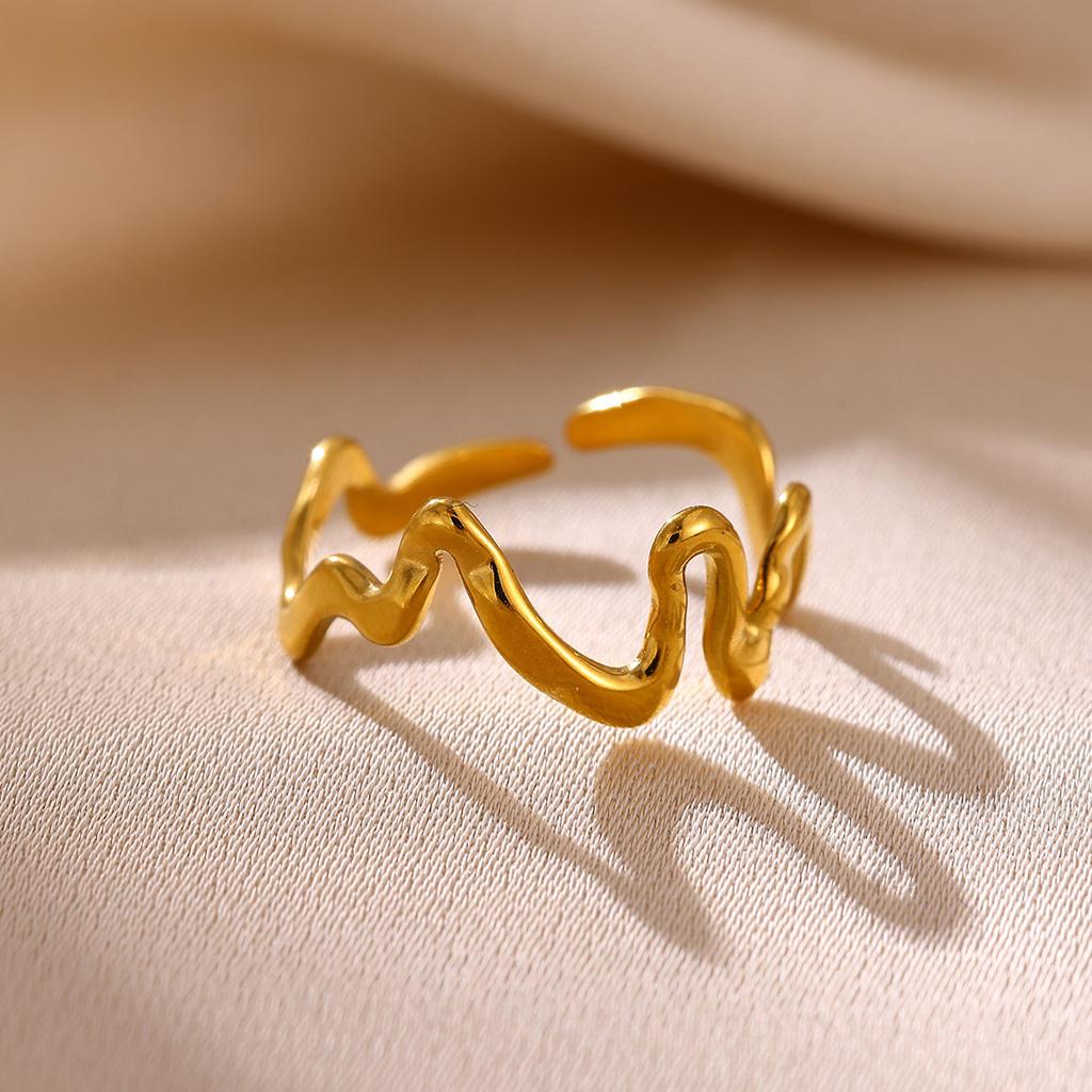 Romantic Mini Heart Proposal Rings For Women Elegant Fashion Gold Color Stainless Steel Ring Minimalist Anillos Wedding Jewelry
