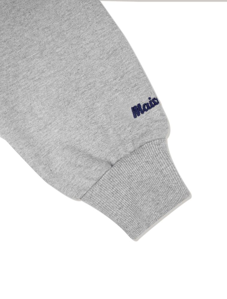 LA MAISON STUDIO Women'S Crop Maison Leris Hidden Logo Sweatshirt Melange Grey (Fcd1Ts201W)