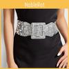 Ceinture Large Fashion en Métal Pour Femmes Avec Design Paillettes Brillantes Pour Tenues Décontractées et Habillées