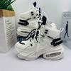 Paar Qualität High Top Sneaker Rutschfest Abriebfest Plateau Herren Freizeitschuhe Damen Mesh Weiße Schuhe Chaussure Hommes