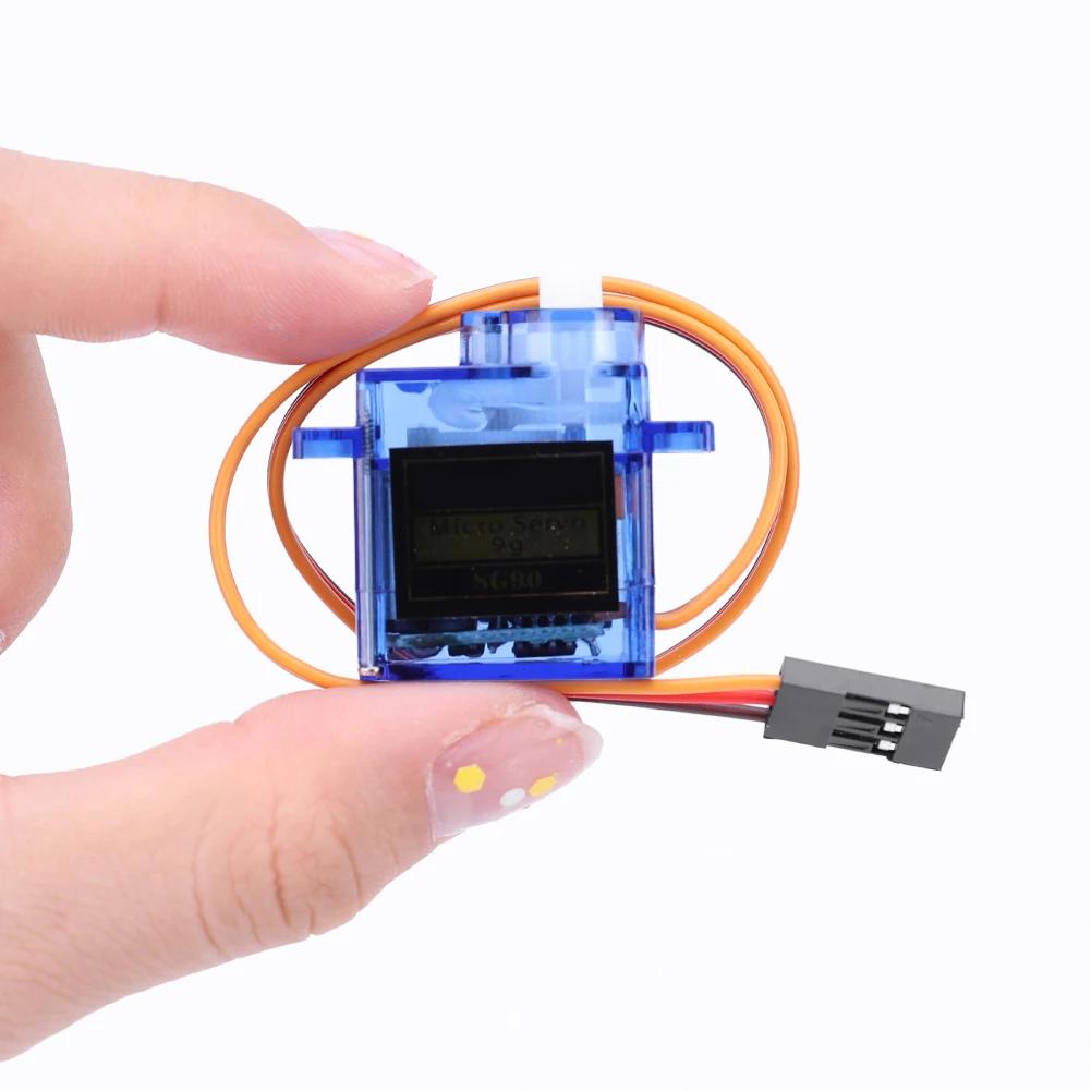 3/4/5pcs 4.2-6V SG90 9G Micro Gear Servo Motor Fixed-Wing Steering Engine 180/360 Degrees for RC Helicopter Aircraft Airplane