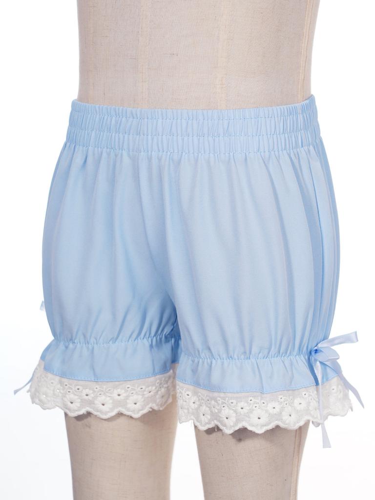 Kids Girls Bloomers Pettipants Elastic Waist Pumpkin Shorts Summer Solid Color Safety Bottoms