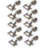 10PCS Multi-Purpose Metal Zipper Pulls Metal Material Zipper Sliders Zipper Pull Heads For Clothing