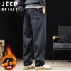 Jeep Spirit Men's Autumn Winter Casual Straight-Leg Sweatpants