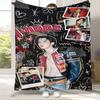 Jung Hoseok J Hope Kpop B-BTS Flanelldecke, Ultraweiche Warme Plüschdecke für Zuhause Schlafzimmer Bett Sofa Abdeckung Büro Camping Geschenk