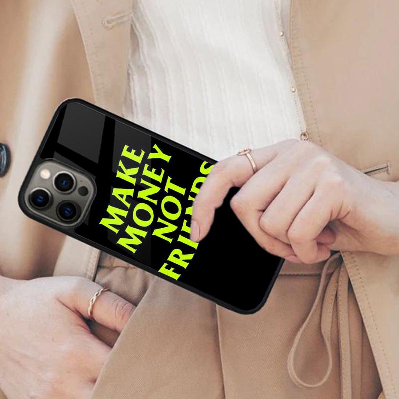 

MAKE MONEY NOT FRIENDS Magnetic Phone Case For APPLE iPhone 17 Air 16 14 13 12 Pro Max 15 Plus Wireless Charge MagSafe Cover iPhone 14