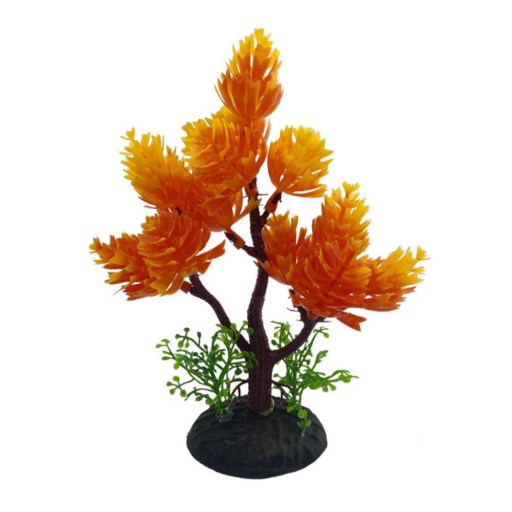 

Non-fading Simulation Small Tree Realistic Underwater Plant Home Desk Decor Style F