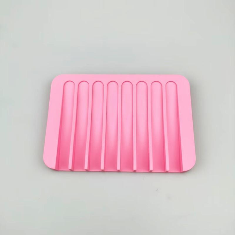 Self Draining Soap Holder Silicone Soap Dish Storage Holder Soap Box Draining Kitchen Sink Sponge Tray Bathroom Accessories
