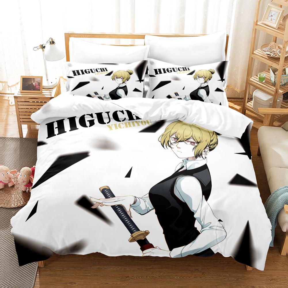 Anime : Bungo Stray Dogs Bedding Set Cartoon Duvet Cover And Pillowcases Queen Full Size Kids Gift Decor Home Bedclothes