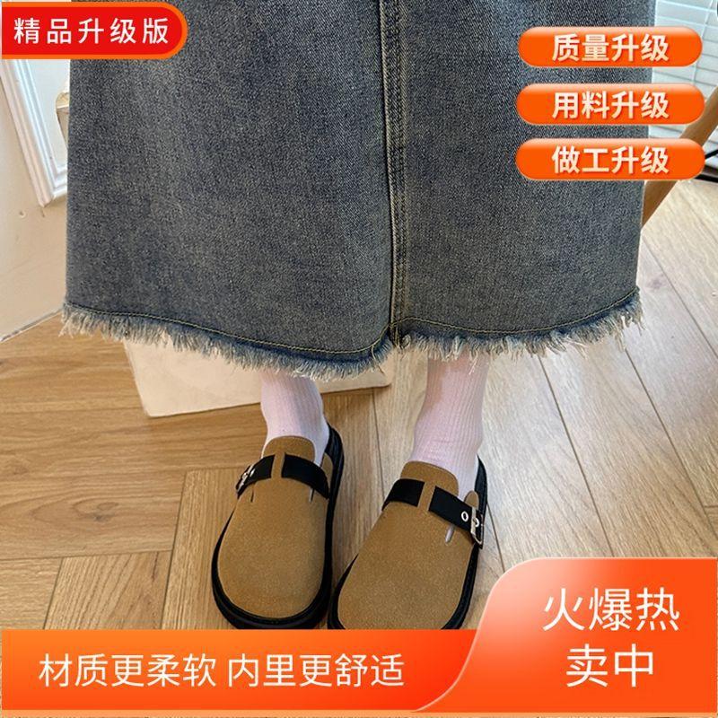 

Женские ретро-тапочки на толстой подошве, новая нишевая дизайнерская сумка, модная повседневная обувь 40 светло-коричневого