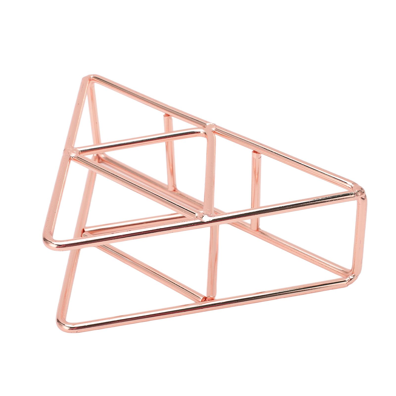 

Салфетница модная утолщенная расширенная треугольная отдельно стоящая металлическая кованая вертикальная салфетка розового золота