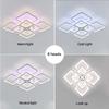 Modern Simple Style LED Pendant Lamp Ceiling Chandelier Blue Pink Purple APP with Remote Control Dimmable Interior Pendant Lamp