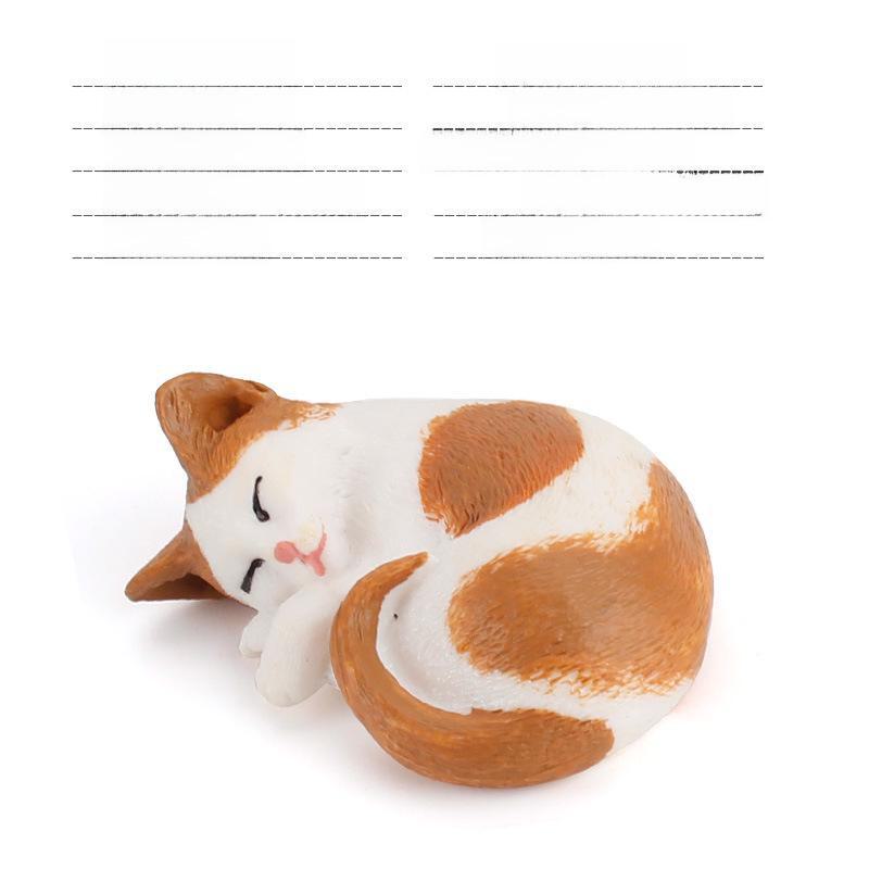 Set Jucării Pisoi Alb-Negru pentru Copii - Ornamente Model Pisică Rurală Chineză