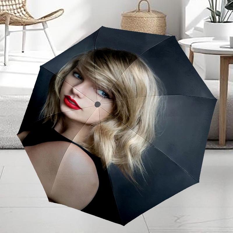 Taylor Theme Automatic Umbrella, Lightweight & Portable, 8 Rib, Perfect for Outdoor Travel, Birthdays, Christmas, Gifts.