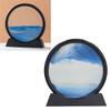 7 Zoll bewegtes Sandbild Entspannende Dekoration 3D Treibsandbild Dekoration für Zuhause Schreibtisch Büro Blau