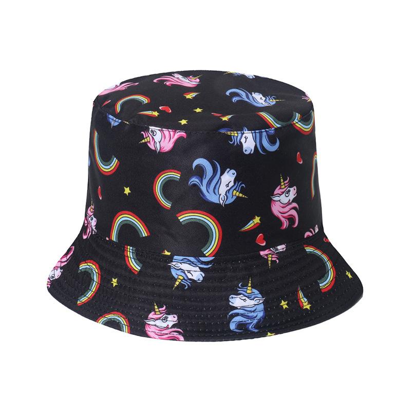 Sweet And Hat Cool Style Printing Womens Sunshade Fishermans Hatscaps
