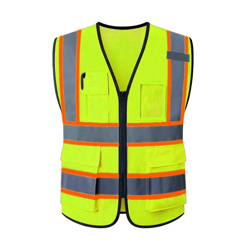 BL Multi-pocket Traffic Safety Reflective Vest for Construction and Nighttime Work
