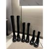 Over-knee Boots 2025 Autumn New Thin Boots Thick-soled Women's Short Boots Versatile Fashion Simple Thick-heeled Elastic Boots