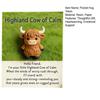 Pocket Friends of Hugs And Hope Mini Penguin Elephant Bear Highland Cow Ornament with Card Emotional Support Gift for Kids Women Men Loved Ones