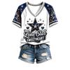 Damen Western Grafik-T-Shirt - Lustiges 'She's From I Can Tell' Neuheit Kurzarm-T-Shirt