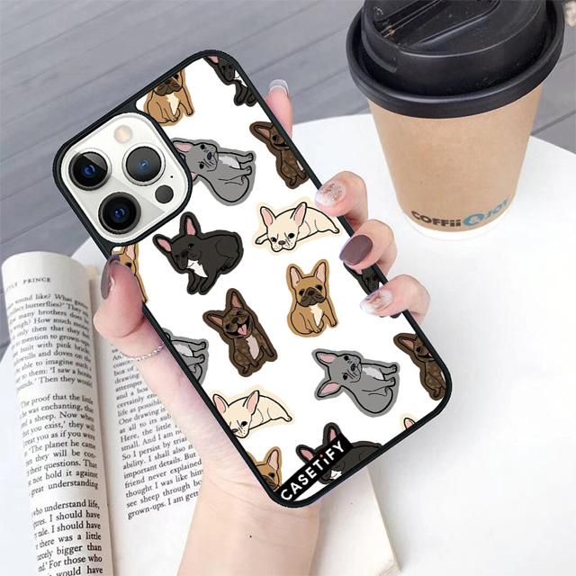 Cute French Bulldog Phone Case Cover For iPhone 17 Air 16 15 14 Plus For Apple 16 11 12 13 Pro Max Coque